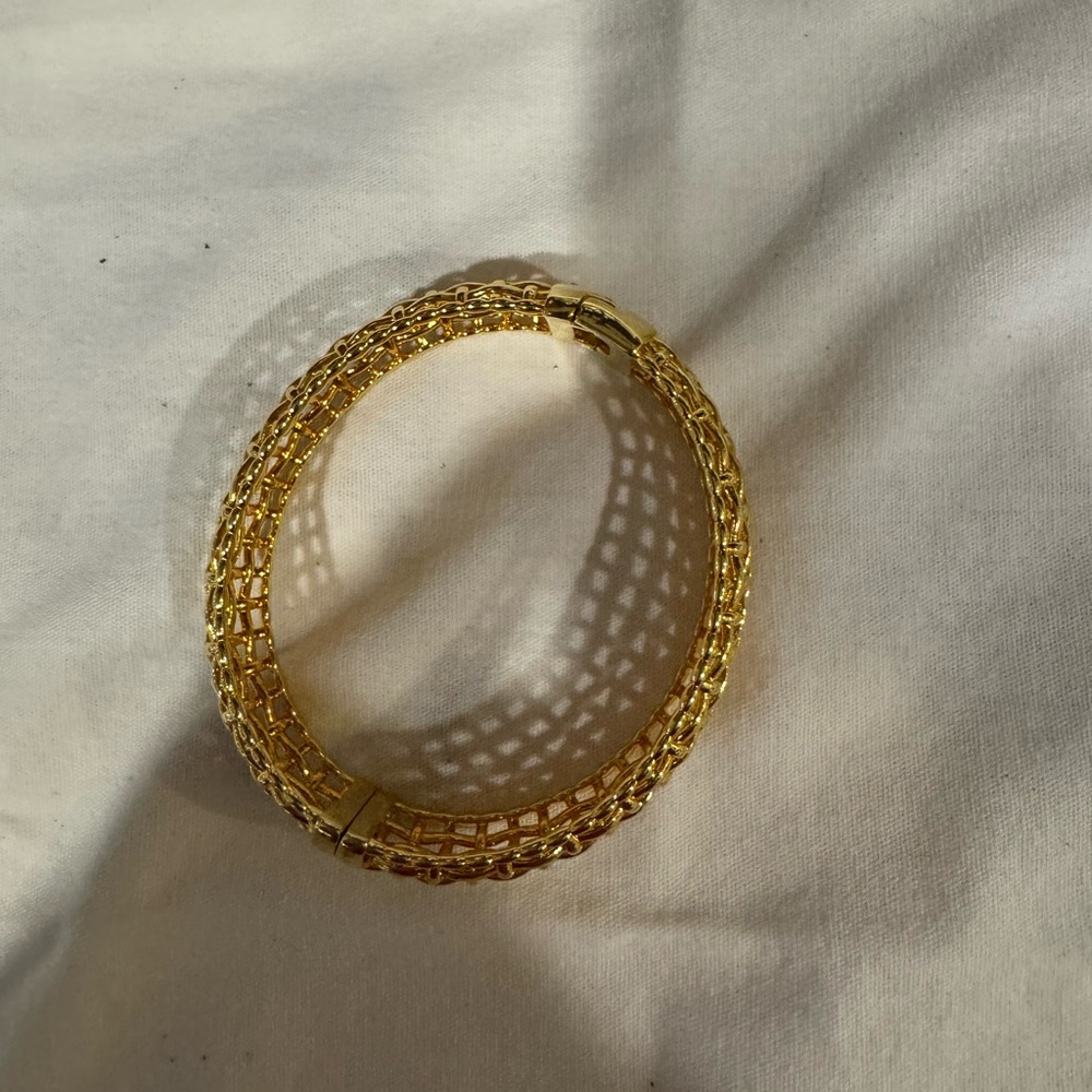 Talbots Gold Woven Bracelet